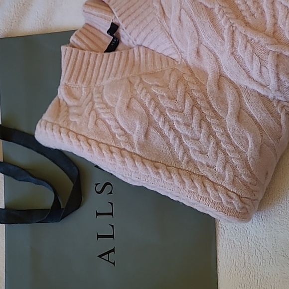 All Saints soft pink wool sweater - Picture 4 of 5